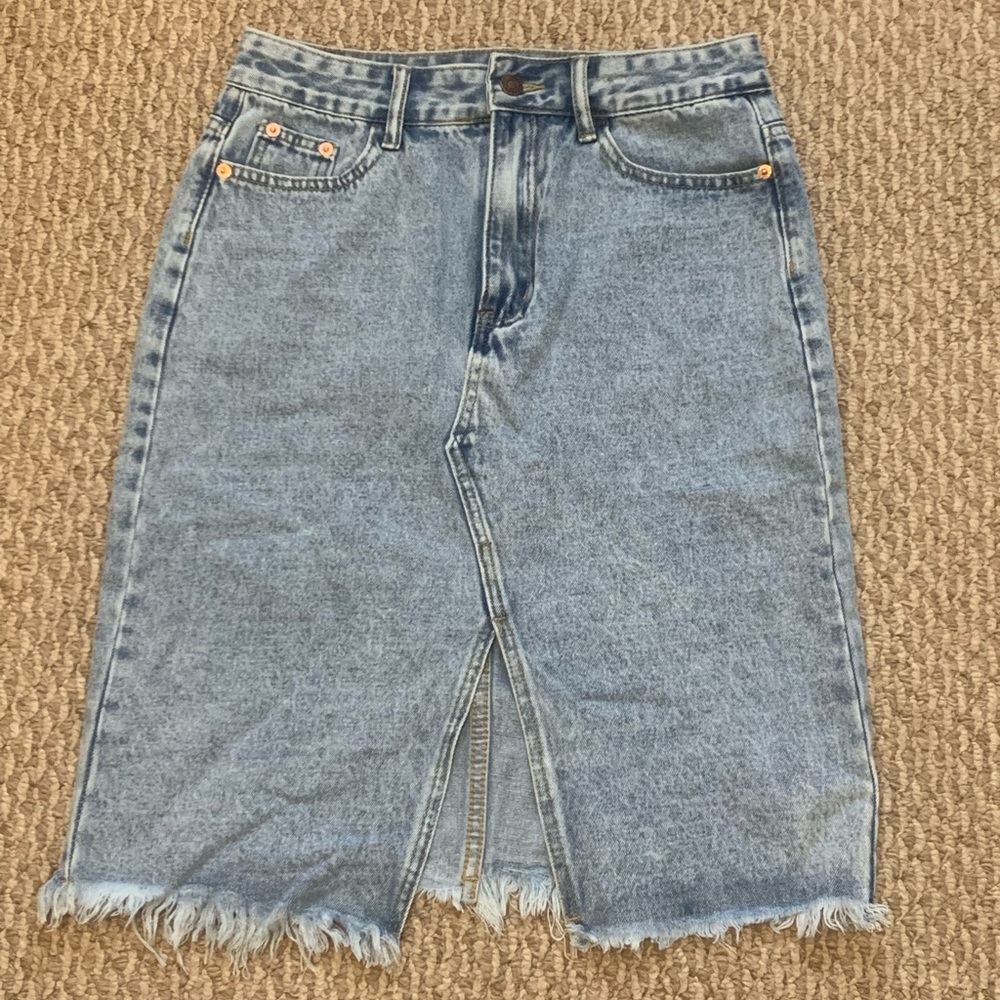 MIDI Denim Skirt